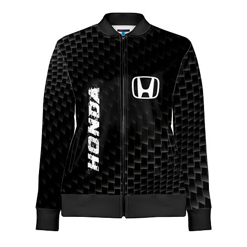 Женская олимпийка Honda карбоновый фон / 3D-Черный – фото 1