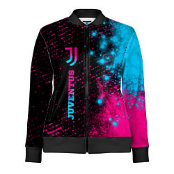 Женская олимпийка Juventus - neon gradient: по-вертикали