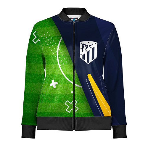 Женская олимпийка Atletico Madrid football field / 3D-Черный – фото 1