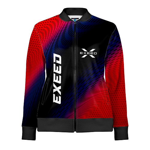 Женская олимпийка Exeed красный карбон / 3D-Черный – фото 1