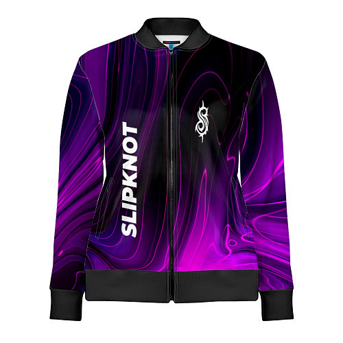 Женская олимпийка Slipknot violet plasma / 3D-Черный – фото 1