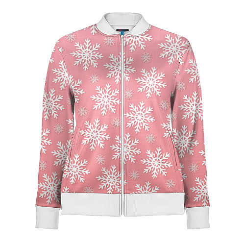 Женская олимпийка Снегопад / 3D-Белый – фото 1