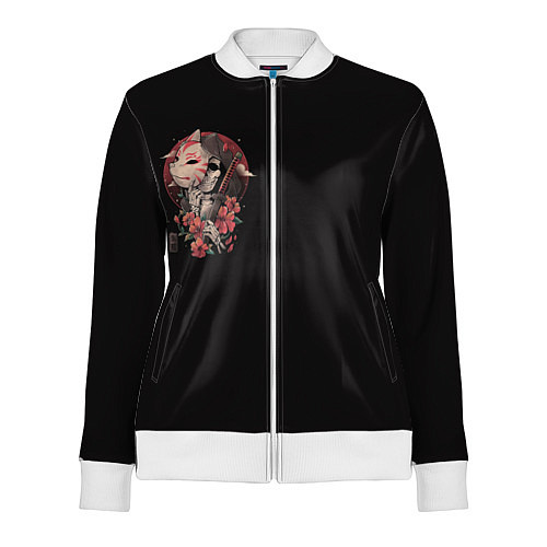 Женская олимпийка Японская смерть самурай с катаной / 3D-Белый – фото 1