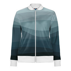 Женская олимпийка Бирюзовые волны