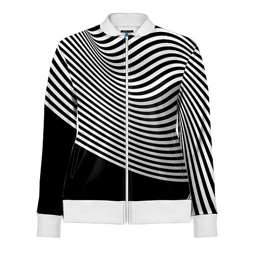 Женская олимпийка Trendy raster pattern / 3D-Белый – фото 1