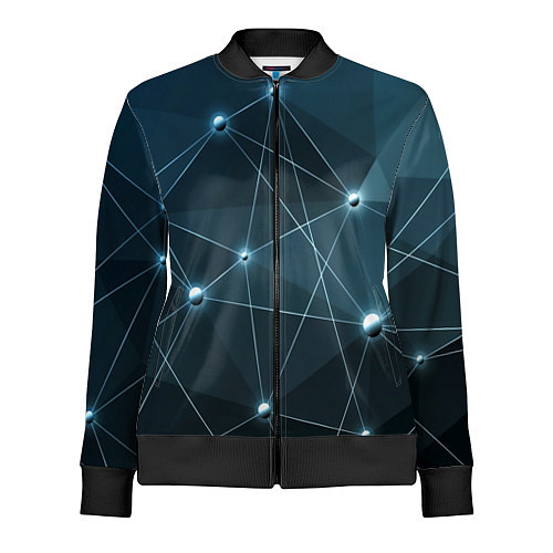 Женская олимпийка Сеть нейронов / 3D-Черный – фото 1