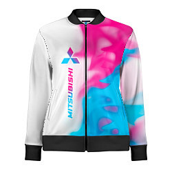 Женская олимпийка Mitsubishi neon gradient style: по-вертикали