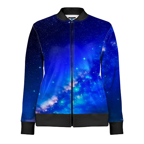 Женская олимпийка Космос млечный путь / 3D-Черный – фото 1