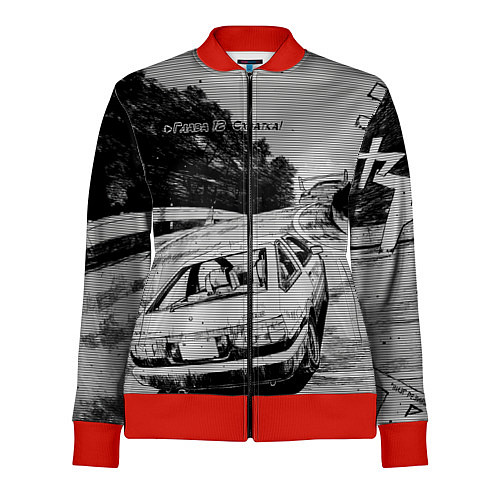 Женская олимпийка Тойота ae 86 - Инициал ди / 3D-Красный – фото 1