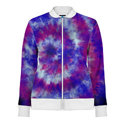 Олимпийка женская Tie-Dye дизайн, цвет: 3D-белый