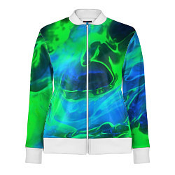 Женская олимпийка Зеленый и синий дым