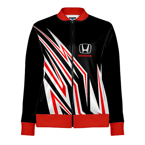 Женская олимпийка Хонда - белый и красный / 3D-Красный – фото 1