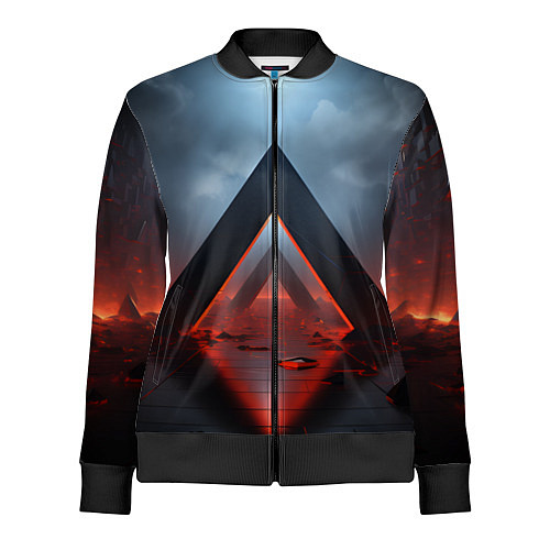 Женская олимпийка Дорога абстракций / 3D-Черный – фото 1