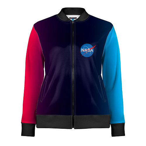 Женская олимпийка Наса корп спейс / 3D-Черный – фото 1