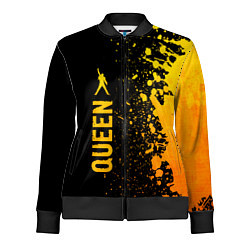 Олимпийка женская Queen - gold gradient по-вертикали, цвет: 3D-черный