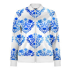 Олимпийка женская Floral pattern - watercolor, цвет: 3D-белый
