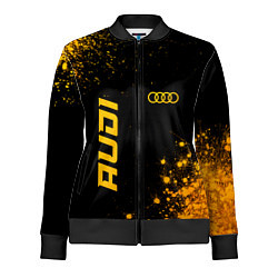Олимпийка женская Audi - gold gradient вертикально, цвет: 3D-черный
