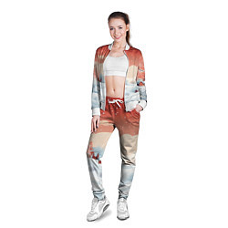 Олимпийка женская Зимняя сказка на пороге, цвет: 3D-белый — фото 2