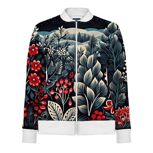 Женская олимпийка Хрустальные рисунки / 3D-Белый – фото 1