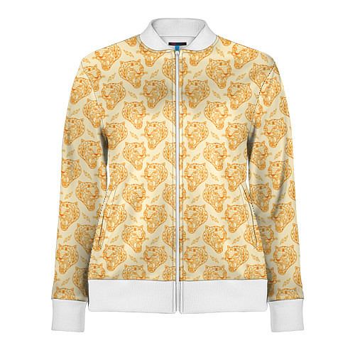 Женская олимпийка Рычания тигра / 3D-Белый – фото 1