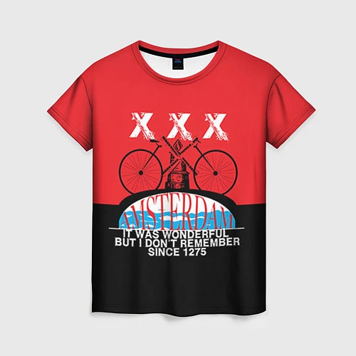 Женская футболка Amsterdam t-shirt / 3D-принт – фото 1