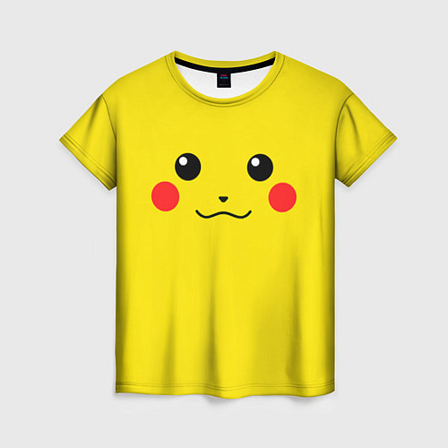 Женская футболка Happy Pikachu / 3D-принт – фото 1