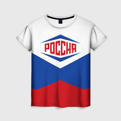 Женская футболка Россия 2016 / 3D-принт – фото 1