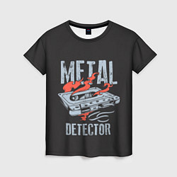 Женская футболка Metal Detector