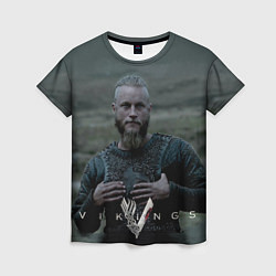 Женская футболка Vikings: Ragnarr Lodbrok