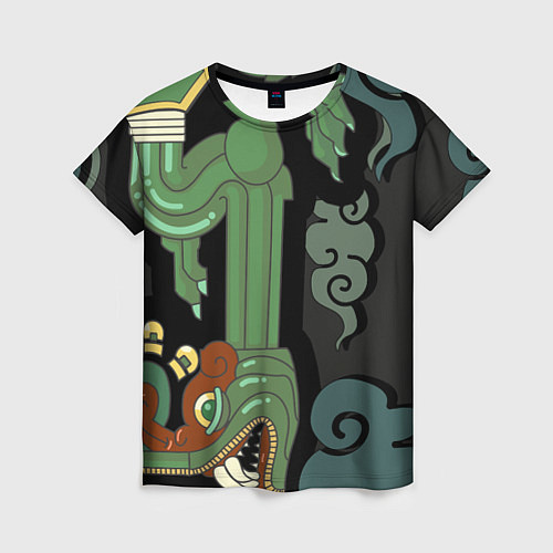 Женская футболка Cs:go - Fire Serpent Огненный змей / 3D-принт – фото 1