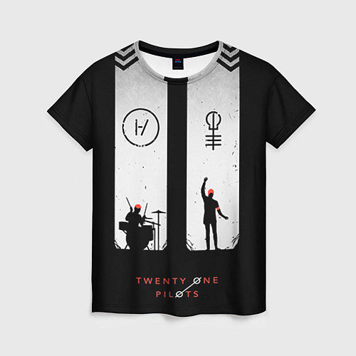 Женская футболка Twenty One Pilots: Lines / 3D-принт – фото 1