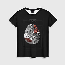 Женская футболка Twenty one pilots: brain
