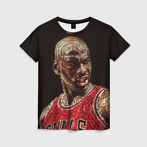 Женская футболка Michael Jordan / 3D-принт – фото 1