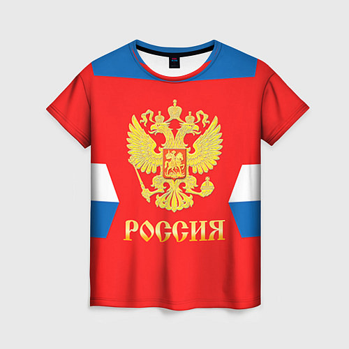 Женская футболка Сборная РФ: #8 OVECHKIN / 3D-принт – фото 1