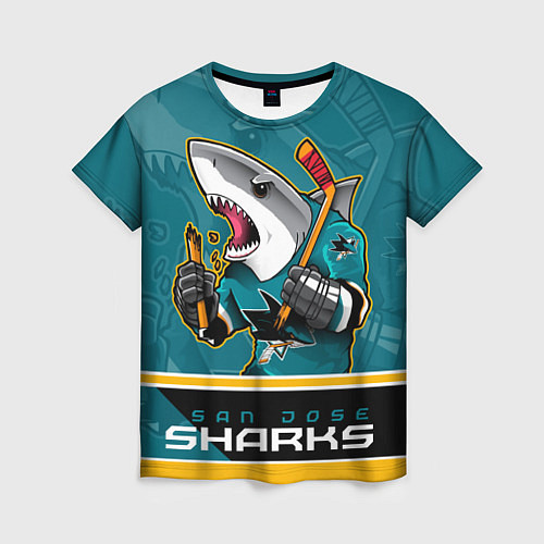 Женская футболка San Jose Sharks / 3D-принт – фото 1