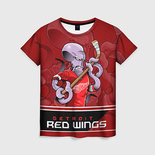 Женская футболка Detroit Red Wings / 3D-принт – фото 1
