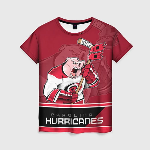 Женская футболка Carolina Hurricanes / 3D-принт – фото 1