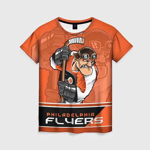 Женская футболка Philadelphia Flyers / 3D-принт – фото 1