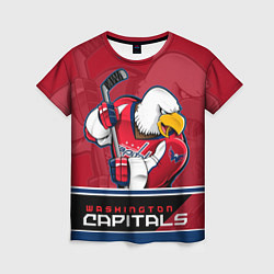 Футболка женская Washington Capitals, цвет: 3D-принт