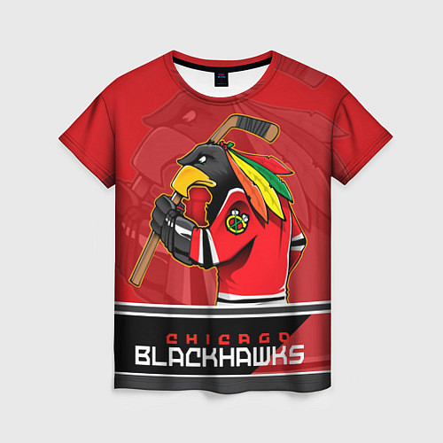 Женская футболка Chicago Blackhawks / 3D-принт – фото 1