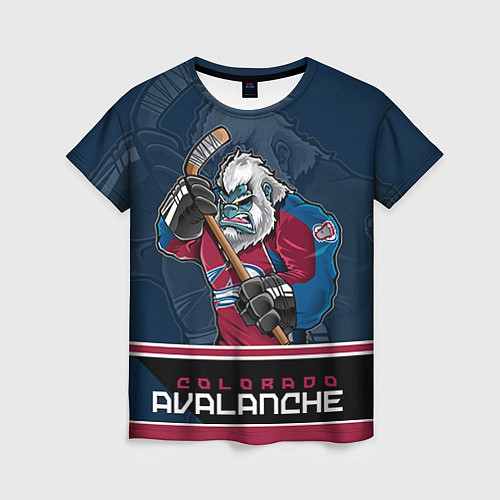 Женская футболка Colorado Avalanche / 3D-принт – фото 1