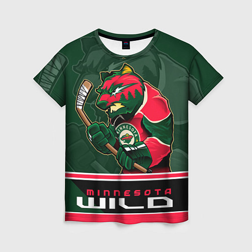 Женская футболка Minnesota Wild / 3D-принт – фото 1