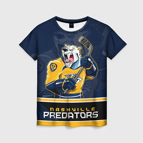 Женская футболка Nashville Predators / 3D-принт – фото 1