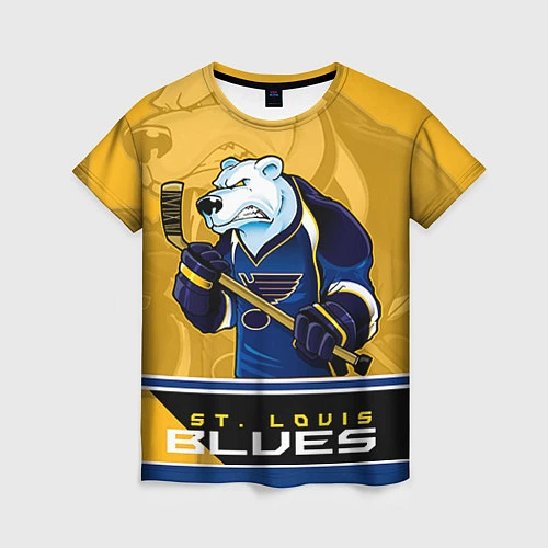 Женская футболка St. Louis Blues / 3D-принт – фото 1