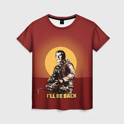 Женская футболка Stalin: Ill Be Back / 3D-принт – фото 1