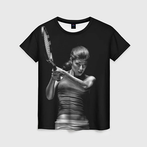 Женская футболка Всемирный теннис / 3D-принт – фото 1