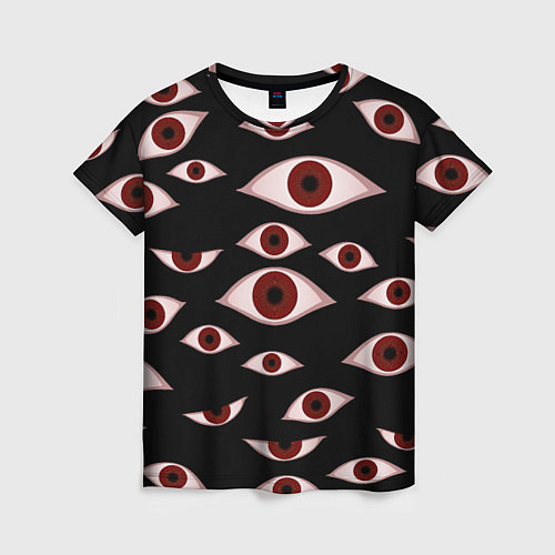 Женская футболка Глаза / 3D-принт – фото 1
