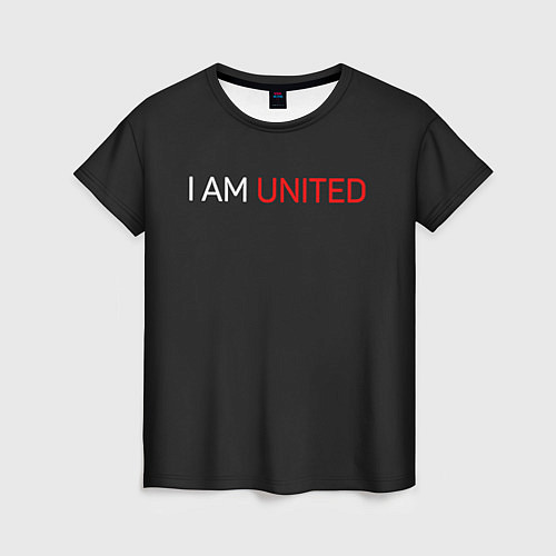 Женская футболка Manchester United team / 3D-принт – фото 1