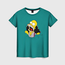 Женская футболка Alien-Homer