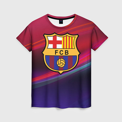 Женская футболка ФК Барселона / 3D-принт – фото 1